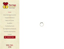 Tablet Screenshot of marriageencounterec.com